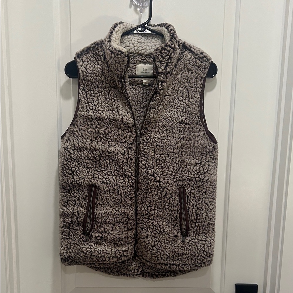 Thread & Supply Brown Sherpa Vest